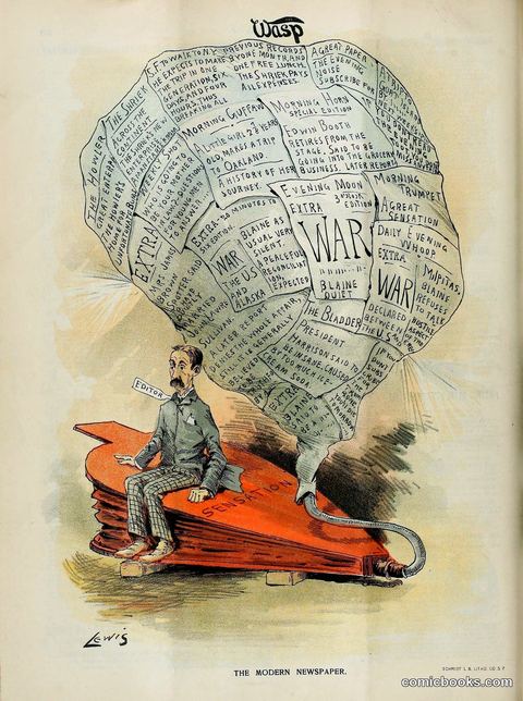 Historical artwork from the The Wasp collection
